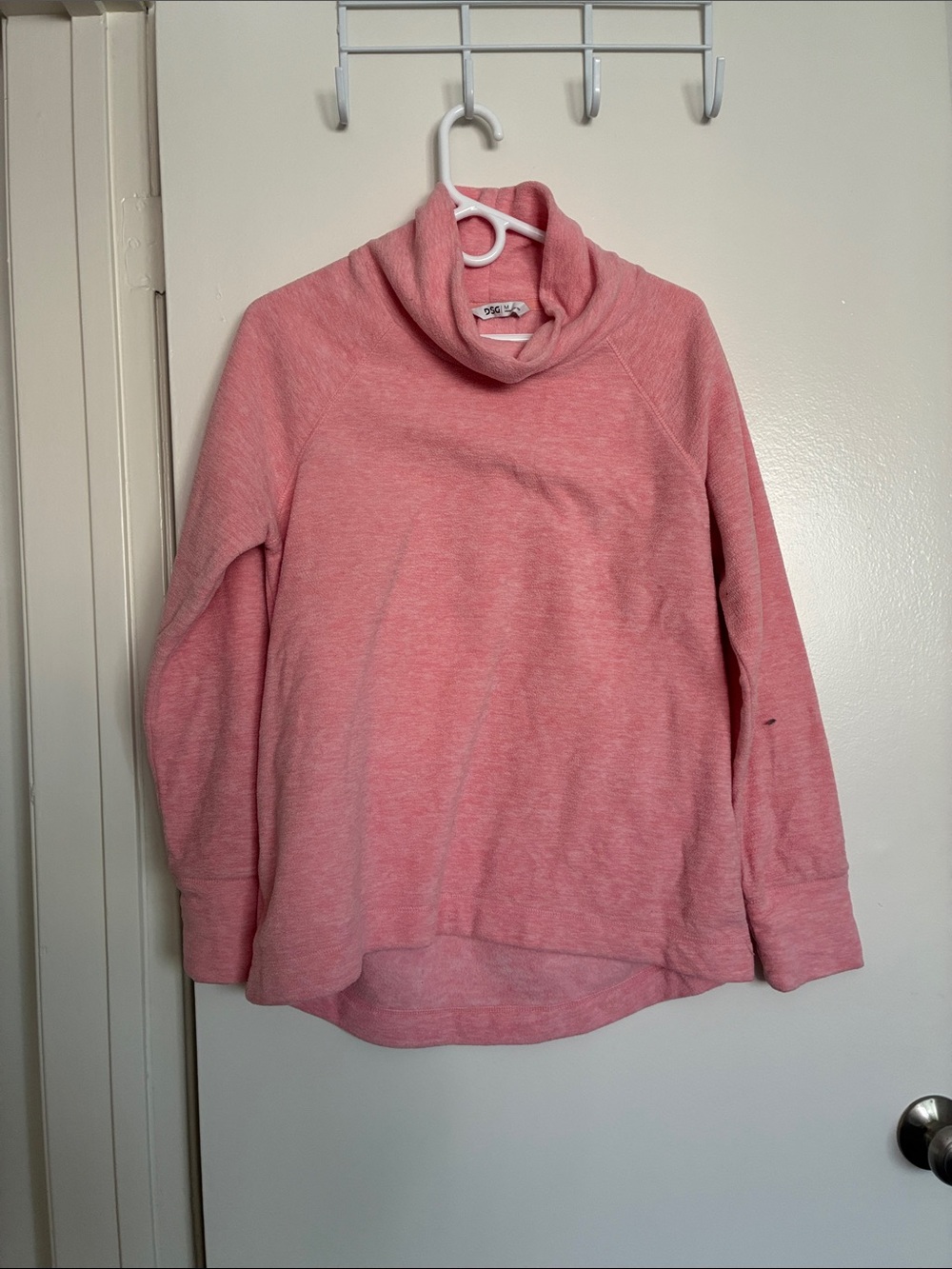 Cozy Pink Cowl Neck Women's Sweater